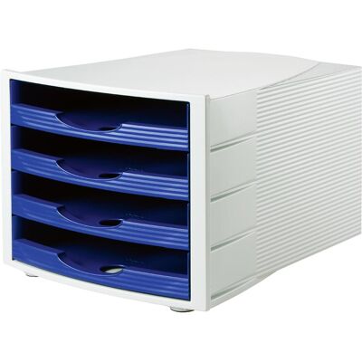 Soennecken - Dokumentenablage - Blau - A4 - Boîte à tiroirs - Publicité Soennecken - Dokumentenablage - Blau - A4 - Boîte à tiroirs - Publicité