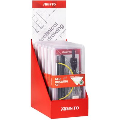 Aristo, Caisse enregistreuse, Présentoir 6 sets dessin technique 6x AR80090, 6 piéces - Publicité Aristo, Caisse enregistreuse, Présentoir 6 sets dessin technique 6x AR80090, 6 piéces - Publicité