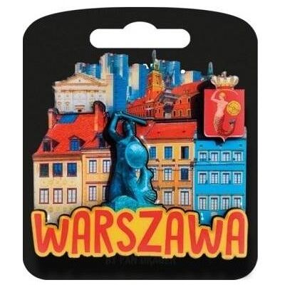 Nuance, Aimant, Magnes J'aime la Pologne Warszawa ILP-MAG-C-WAR-13 - Publicité Nuance, Aimant, Magnes J'aime la Pologne Warszawa ILP-MAG-C-WAR-13 - Publicité