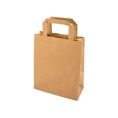 Papstar, Emballage cadeau, Sac en papier, 180 x 100 x 220 mm, brun en papier kraft, 70 g/qm, capacité de charge : 4 kg, avec - Publicité Papstar, Emballage cadeau, Sac en papier, 180 x 100 x 220 mm, brun en papier kraft, 70 g/qm, capacité de charge : 4 kg, avec - Publicité