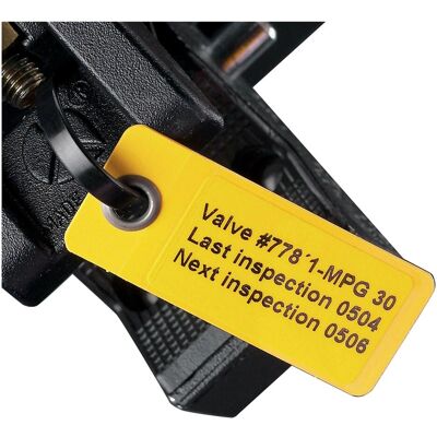 Brady, Rouleau d’étiquettes, LT-59x25-B7645, Étiquettes en laminé(TM) + laminé, jaune, 59 x 25mm (50 pièces) - Publicité Brady, Rouleau d’étiquettes, LT-59x25-B7645, Étiquettes en laminé(TM) + laminé, jaune, 59 x 25mm (50 pièces) - Publicité