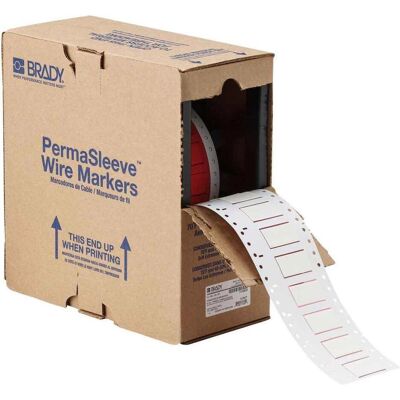 Brady, Rouleau d’étiquettes, HX-500-150-WT-2, B-7642, Gaine thermorétractable Heatex 2:1, blanche, 19 x 21,1mm, pour diamètre de - Publicité Brady, Rouleau d’étiquettes, HX-500-150-WT-2, B-7642, Gaine thermorétractable Heatex 2:1, blanche, 19 x 21,1mm, pour diamètre de - Publicité