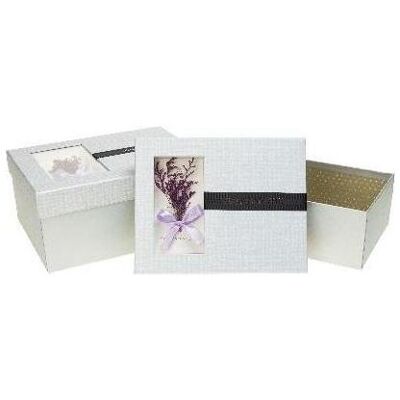 Teka, Emballage cadeau, Geschenkbox 2 Stück, grau ROSETT (2x) - Publicité Teka, Emballage cadeau, Geschenkbox 2 Stück, grau ROSETT (2x) - Publicité