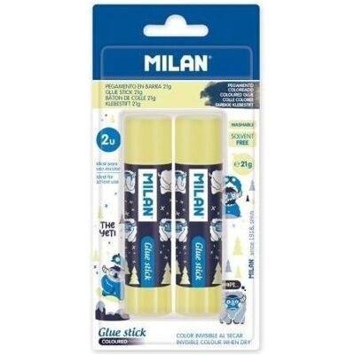 Milan, Bâton de colle, Klebestift 21g The Yeti 2 Stk. MAILAND (21 g) - Publicité Milan, Bâton de colle, Klebestift 21g The Yeti 2 Stk. MAILAND (21 g) - Publicité