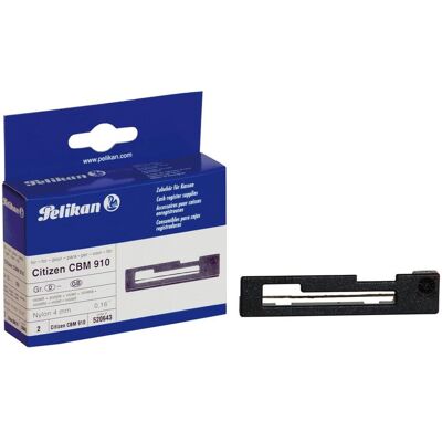 Pelikan Machine à écrire : accessoires, Ruban 520643 compatible pour Citizen IR910 PU.195M STSM2PC - Publicité Pelikan Machine à écrire : accessoires, Ruban 520643 compatible pour Citizen IR910 PU.195M STSM2PC - Publicité