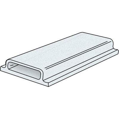 Brady, Étiquettes, 9X20 support de plaque adhésif - Publicité Brady, Étiquettes, 9X20 support de plaque adhésif - Publicité