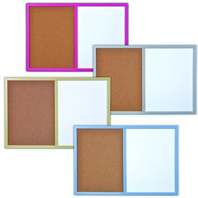 Bi-Office, Tableau de présentation, Planche à sécher - liège, Combo, 60x40cm, laqué, cadres colorés (40 x 60 cm) - Publicité Bi-Office, Tableau de présentation, Planche à sécher - liège, Combo, 60x40cm, laqué, cadres colorés (40 x 60 cm) - Publicité
