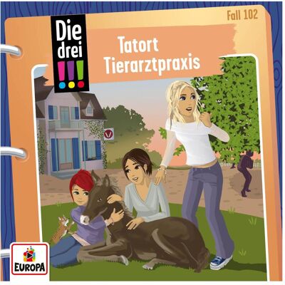 Europa Die drei!!! 102 - Tatort Tierarztpraxis, Livres audio - Publicité Europa Die drei!!! 102 - Tatort Tierarztpraxis, Livres audio - Publicité