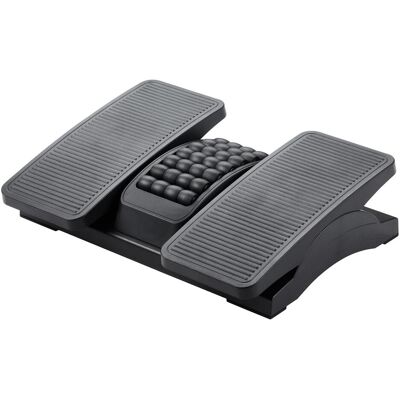 Q-Connect, Repose-pieds, Repose-pieds, 430x320mm, avec plateformes séparées pour les jambes, appareil de massage, noir - Publicité Q-Connect, Repose-pieds, Repose-pieds, 430x320mm, avec plateformes séparées pour les jambes, appareil de massage, noir - Publicité