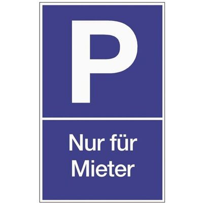 HP Autozubehör, Panneau d'information, Signalisation de places de stationnement stationn. p. locataires L250xl400 mm plastique bleu/blanc - Publicité HP Autozubehör, Panneau d'information, Signalisation de places de stationnement stationn. p. locataires L250xl400 mm plastique bleu/blanc - Publicité