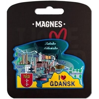 Nuance, Aimant, Magnet Ich liebe Polen Danzig ILP-MAG-A-GD-35 - Publicité Nuance, Aimant, Magnet Ich liebe Polen Danzig ILP-MAG-A-GD-35 - Publicité