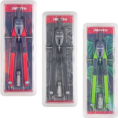 Aristo Pack 15 compas BTS, 5x AR552811, AR552812, AR552813, Compas, Rouge - Publicité Aristo Pack 15 compas BTS, 5x AR552811, AR552812, AR552813, Compas, Rouge - Publicité