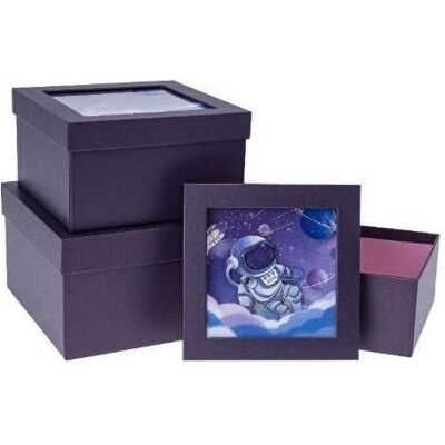 Teka, Emballage cadeau, Geschenkbox 3tlg. Kosmos ROSETT (3x) - Publicité Teka, Emballage cadeau, Geschenkbox 3tlg. Kosmos ROSETT (3x) - Publicité