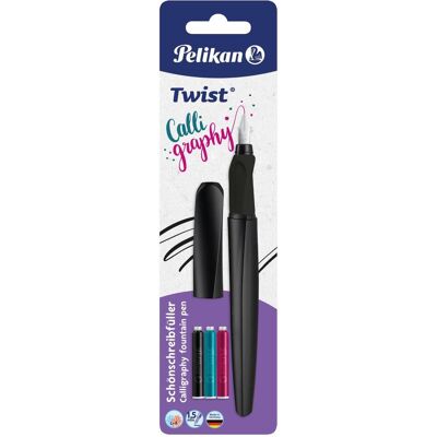Pelikan Stylo, Stylo plume (système de remplissage par cartouche) Twist Calligraphy Stylo plume pour (1x) - Publicité Pelikan Stylo, Stylo plume (système de remplissage par cartouche) Twist Calligraphy Stylo plume pour (1x) - Publicité