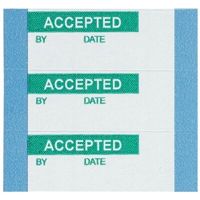 Brady, Étiquettes, B-619, WOX-2-PK, Étiquettes de contrôle qualité imprimables, polyester, vert sur blanc, m - Publicité Brady, Étiquettes, B-619, WOX-2-PK, Étiquettes de contrôle qualité imprimables, polyester, vert sur blanc, m - Publicité