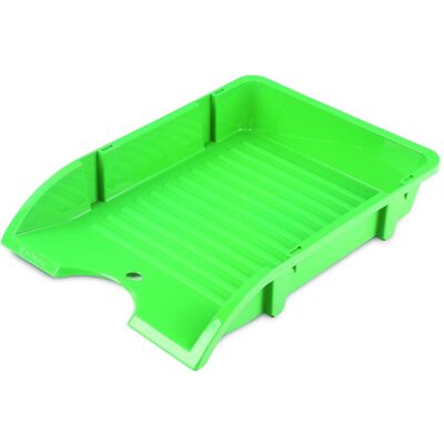 Donau, Archivage + classement, Corbeille à courrier de bureau, incassable, pp, a4, vert (A4) - Publicité Donau, Archivage + classement, Corbeille à courrier de bureau, incassable, pp, a4, vert (A4) - Publicité