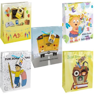 Idena, Emballage cadeau, Sac en laque début d'école assorti 25x9x35cm - Publicité Idena, Emballage cadeau, Sac en laque début d'école assorti 25x9x35cm - Publicité