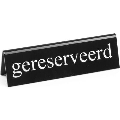 Hendi, Panneau d'information, Etiquette de table Reserviert gereserveerd - Publicité Hendi, Panneau d'information, Etiquette de table Reserviert gereserveerd - Publicité