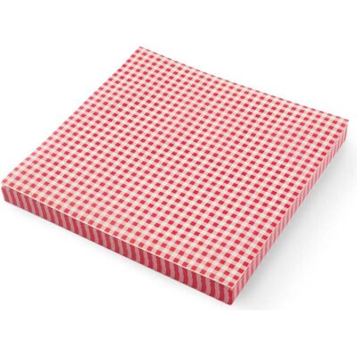 Hendi, Matériaux d'emballage, Papier d'emballage résistant aux graisses Motif à carreaux (500 pcs) - Publicité Hendi, Matériaux d'emballage, Papier d'emballage résistant aux graisses Motif à carreaux (500 pcs) - Publicité