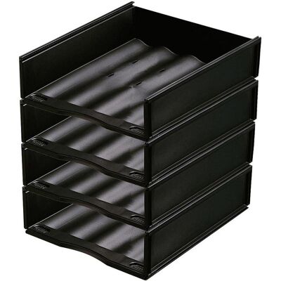 Paperflow, Archivage + classement, Corbeille à courrier, DIN A4, plastique, 4 pièces (A4) - Publicité Paperflow, Archivage + classement, Corbeille à courrier, DIN A4, plastique, 4 pièces (A4) - Publicité