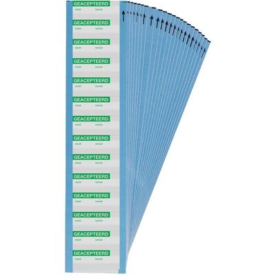 Brady, Étiquettes, B-184, WOAF-2-NL, Étiquettes de contrôle qualité imprimables, feuille d'aluminium, vert sur S - Publicité Brady, Étiquettes, B-184, WOAF-2-NL, Étiquettes de contrôle qualité imprimables, feuille d'aluminium, vert sur S - Publicité
