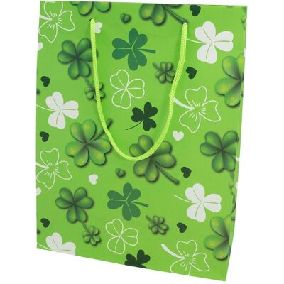 Idena, Emballage cadeau, Cadeau offert. Mélange FSC Trèfle à quatre feuilles, M 23x18x8cm (1x) - Publicité Idena, Emballage cadeau, Cadeau offert. Mélange FSC Trèfle à quatre feuilles, M 23x18x8cm (1x) - Publicité