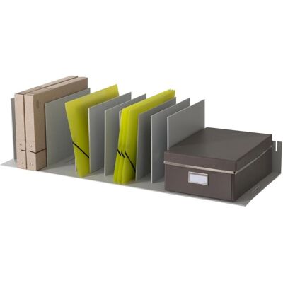 Paperflow Organisateur de Documents - 10 Séparateurs Ajustables - Gris - Publicité Paperflow Organisateur de Documents - 10 Séparateurs Ajustables - Gris - Publicité