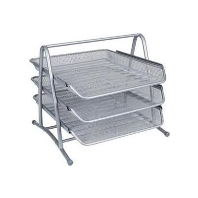 Q-Connect, Archivage + classement, SET DE BUREAU, MÉTAL, 3 TIROIRS, ARGENTÉ KF00822 - Publicité Q-Connect, Archivage + classement, SET DE BUREAU, MÉTAL, 3 TIROIRS, ARGENTÉ KF00822 - Publicité