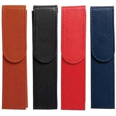 Teka, Trousse, Federmäppchen aus Öko-Leder für 2 Stifte - Publicité Teka, Trousse, Federmäppchen aus Öko-Leder für 2 Stifte - Publicité