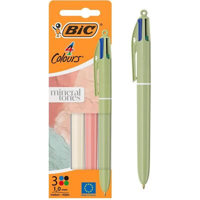 Bic, Stylo, Mineral Tones Kugelschreiber-Mix, 1 mm, 3 Stück (3x) - Publicité Bic, Stylo, Mineral Tones Kugelschreiber-Mix, 1 mm, 3 Stück (3x) - Publicité