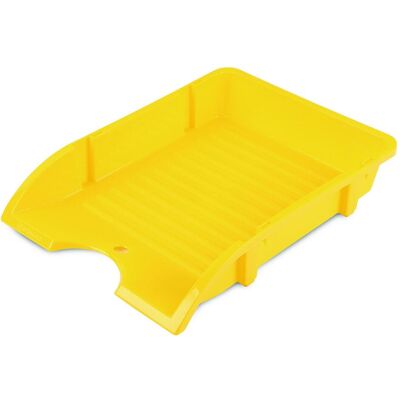 Donau, Archivage + classement, Corbeille à courrier de bureau, incassable, pp, a4, jaune (A4) - Publicité Donau, Archivage + classement, Corbeille à courrier de bureau, incassable, pp, a4, jaune (A4) - Publicité