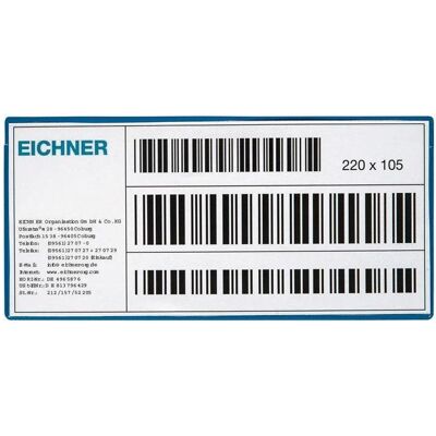 Eichner, Archivage + classement, Pochette d'étiquettes L220xH105mm magnétique (1/3 Din A4) - Publicité Eichner, Archivage + classement, Pochette d'étiquettes L220xH105mm magnétique (1/3 Din A4) - Publicité