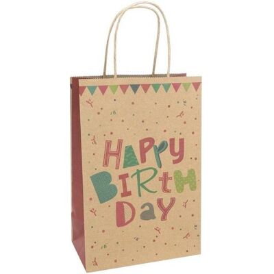 Idena, Emballage cadeau, Sac cadeau M B-Day 18x10x27cm FSC-Mix (1x) - Publicité Idena, Emballage cadeau, Sac cadeau M B-Day 18x10x27cm FSC-Mix (1x) - Publicité