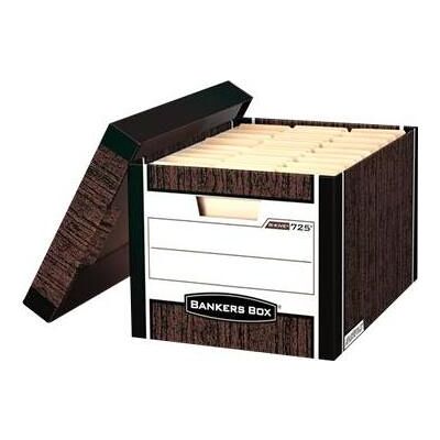 Fellowes Archivage + classement, Bankers BOX bois GRAIN - Pudło na archiwa FastFold, (0061001) - Publicité Fellowes Archivage + classement, Bankers BOX bois GRAIN - Pudło na archiwa FastFold, (0061001) - Publicité