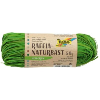Folia, Emballage cadeau, Bringmann Raphia naturel 50g vert clair (1x) - Publicité Folia, Emballage cadeau, Bringmann Raphia naturel 50g vert clair (1x) - Publicité