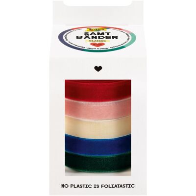 Folia, Emballage cadeau, Samtbänder Classic (5x) - Publicité Folia, Emballage cadeau, Samtbänder Classic (5x) - Publicité