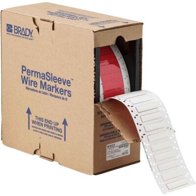 Brady, Rouleau d’étiquettes, HX-250-2-WT-2, B-7642, Gaine thermorétractable Heatex 2:1, Blanc, 24,99 x 11,3mm, pour diamètre de - Publicité Brady, Rouleau d’étiquettes, HX-250-2-WT-2, B-7642, Gaine thermorétractable Heatex 2:1, Blanc, 24,99 x 11,3mm, pour diamètre de - Publicité