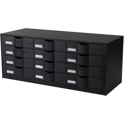 Paperflow Rangement de Documents 12 Compartiments Noir - Publicité Paperflow Rangement de Documents 12 Compartiments Noir - Publicité