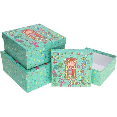 Teka, Emballage cadeau, Geschenkbox mit 3 Stück, Meerjungfrau ROSETT (3x) - Publicité Teka, Emballage cadeau, Geschenkbox mit 3 Stück, Meerjungfrau ROSETT (3x) - Publicité