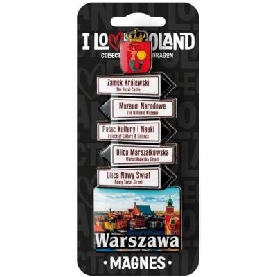 Nuance, Aimant, Magnet Ich liebe Polen Warschau ILP-MAG-C-WAR-11 (1x) - Publicité Nuance, Aimant, Magnet Ich liebe Polen Warschau ILP-MAG-C-WAR-11 (1x) - Publicité