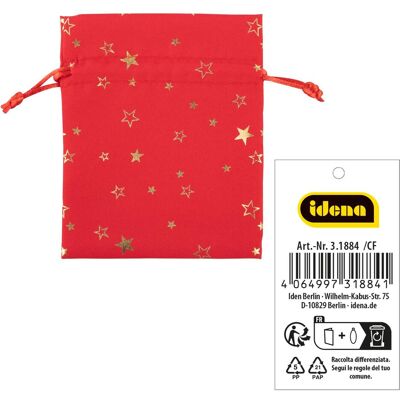 Idena, Emballage cadeau, Geschenkbeutel Polyester rot 13x18cm (1x) - Publicité Idena, Emballage cadeau, Geschenkbeutel Polyester rot 13x18cm (1x) - Publicité