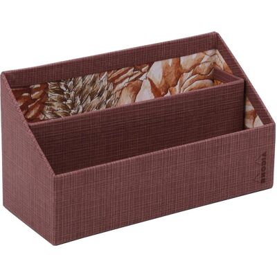 Rhodia, Bureau : accessoires, collection ORANGE Botanique - porte-courrier, 25x10x14 cm - Amarante - Publicité Rhodia, Bureau : accessoires, collection ORANGE Botanique - porte-courrier, 25x10x14 cm - Amarante - Publicité