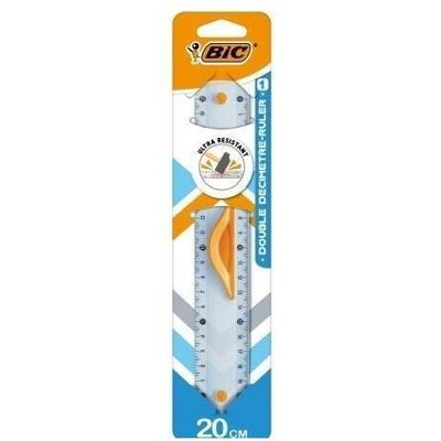 Bic, Règle, Lineal 20cm Doppellineal 1Stk (20 cm) - Publicité Bic, Règle, Lineal 20cm Doppellineal 1Stk (20 cm) - Publicité