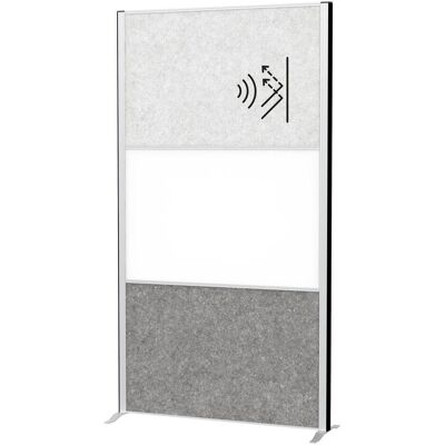 Maul, Panneau séparateur, Système de cloisons MAULconnecto 9655295 1xAk h.gr/d.gr 1xWB Stand (100 x 182 cm) - Publicité Maul, Panneau séparateur, Système de cloisons MAULconnecto 9655295 1xAk h.gr/d.gr 1xWB Stand (100 x 182 cm) - Publicité