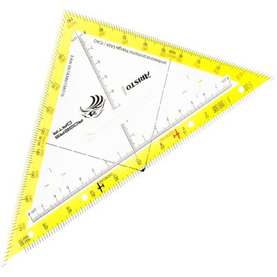Aristo, Règle, Equerre nautique en Plexiglas, avec poignée, 22,5 cm (22.50 cm, Matières plastiques) - Publicité Aristo, Règle, Equerre nautique en Plexiglas, avec poignée, 22,5 cm (22.50 cm, Matières plastiques) - Publicité