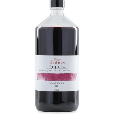 Jacques Herbin - Encre Aquarelle Éclats - Magenta - 1 L - Encre - Publicité Jacques Herbin - Encre Aquarelle Éclats - Magenta - 1 L - Encre - Publicité