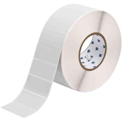 Brady, Rouleau d’étiquettes, THT-7-486-3, polyester métallisé, extra-adhésif, 69,85 x 31,75mm, 1 piste (3000 (74.93 mm) - Publicité Brady, Rouleau d’étiquettes, THT-7-486-3, polyester métallisé, extra-adhésif, 69,85 x 31,75mm, 1 piste (3000 (74.93 mm) - Publicité