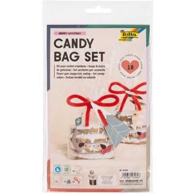Folia, Emballage cadeau, Candy Bag Set Merry Woofmas (6x) - Publicité Folia, Emballage cadeau, Candy Bag Set Merry Woofmas (6x) - Publicité