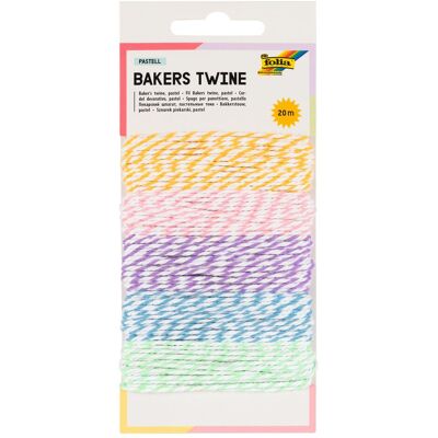 Folia Ficelle décorative Pastel - Lot de 7 - Publicité Folia Ficelle décorative Pastel - Lot de 7 - Publicité