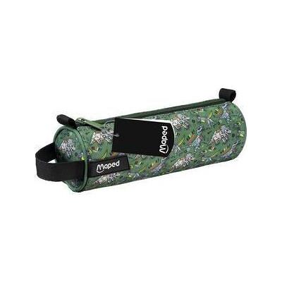 Maped, Trousse, Schlamper-Rolle Dinosaurier, grün / schwarz aus Neopren, mit Reissverschluss, im Dinosaurier-Design - Publicité Maped, Trousse, Schlamper-Rolle Dinosaurier, grün / schwarz aus Neopren, mit Reissverschluss, im Dinosaurier-Design - Publicité